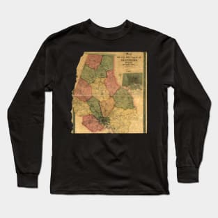 VINTAGE OLD BALTIMORE CITY MAP Long Sleeve T-Shirt